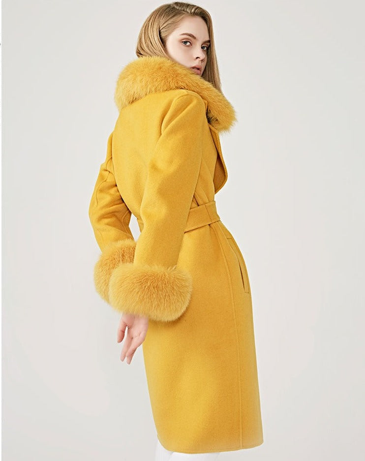 Kylah Cashmere Wool Coat