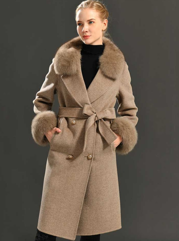 Kylah Cashmere Wool Coat