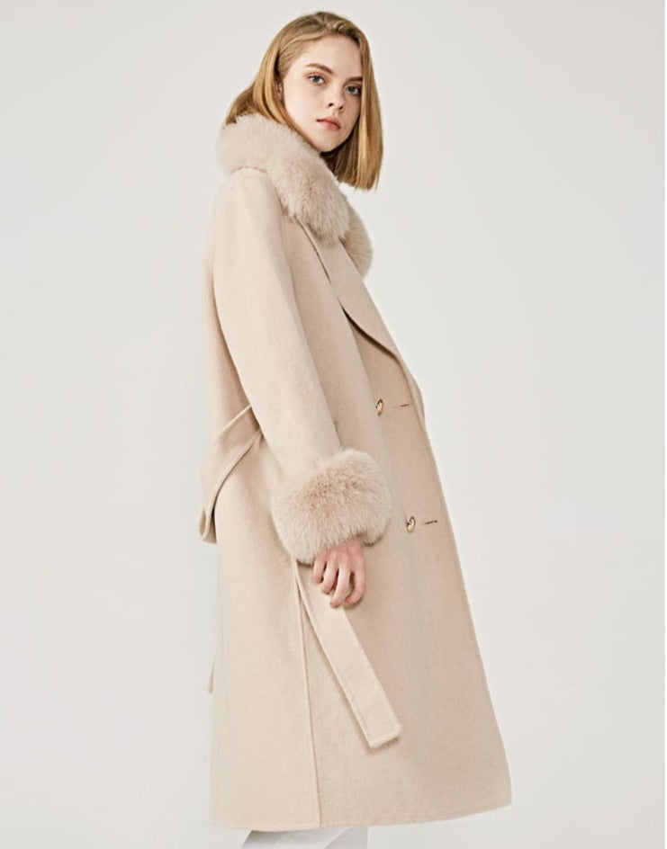 Kylah Cashmere Wool Coat