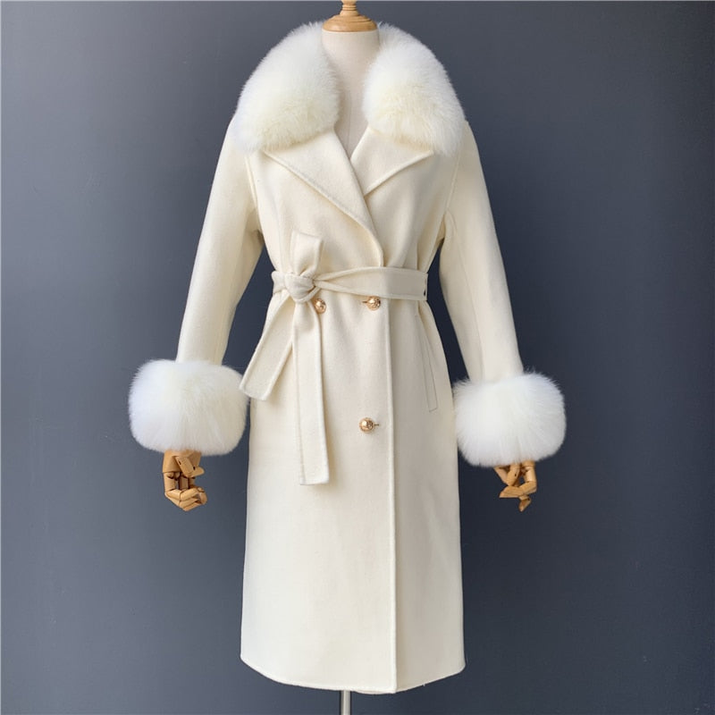 Kylah Cashmere Wool Coat