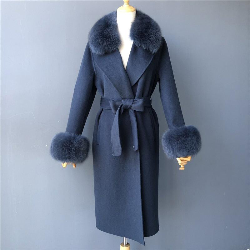 Kylah Cashmere Wool Coat