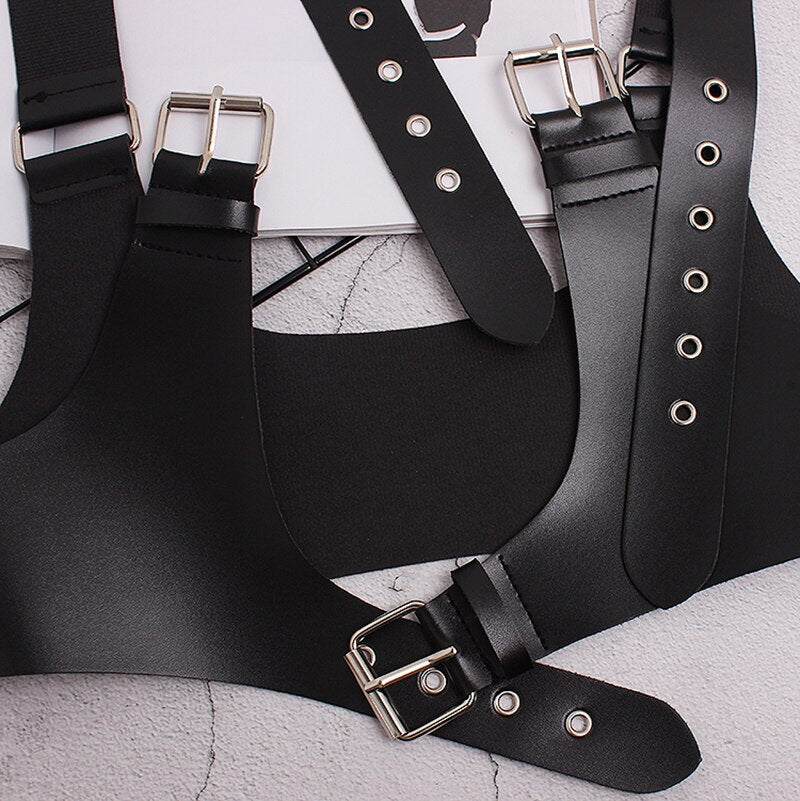 PU Leather Vest Belt