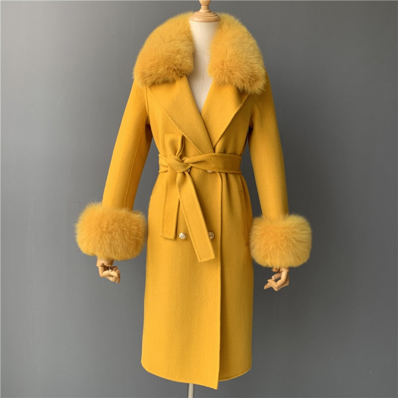 Kylah Cashmere Wool Coat