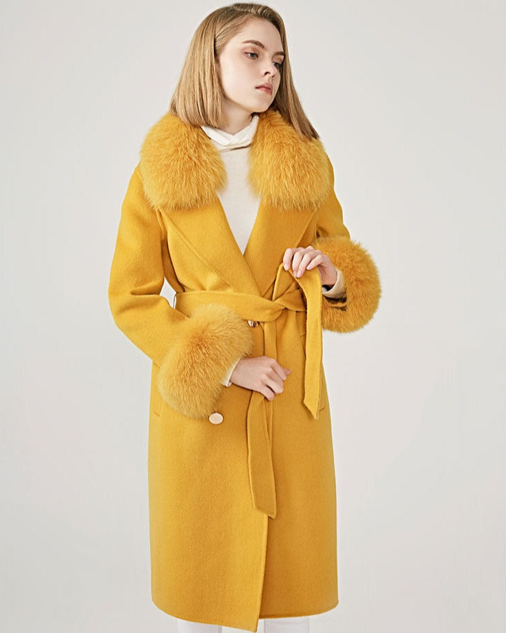 Kylah Cashmere Wool Coat