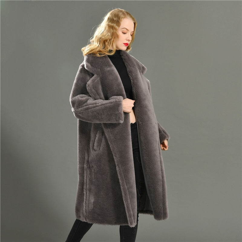 Real Wool Teddy Coat