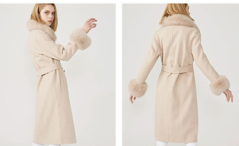 Kylah Cashmere Wool Coat