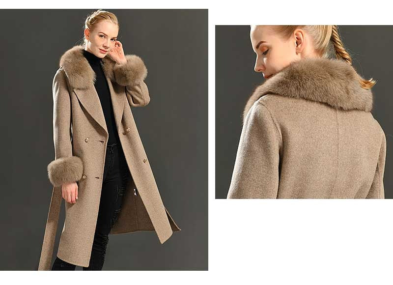 Kylah Cashmere Wool Coat