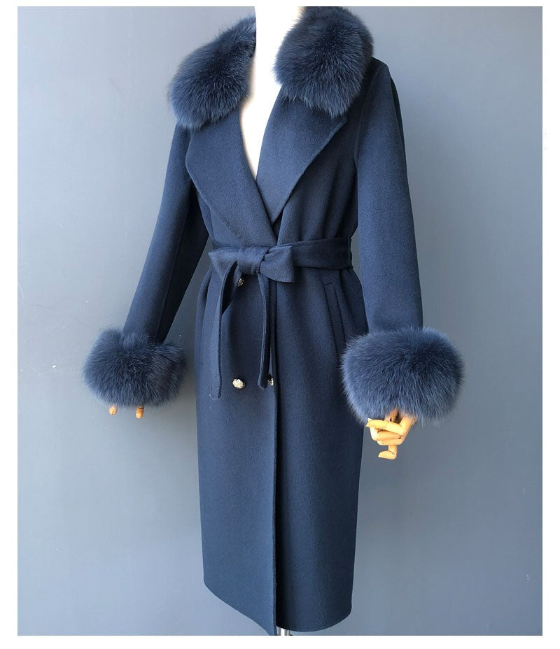 Kylah Cashmere Wool Coat