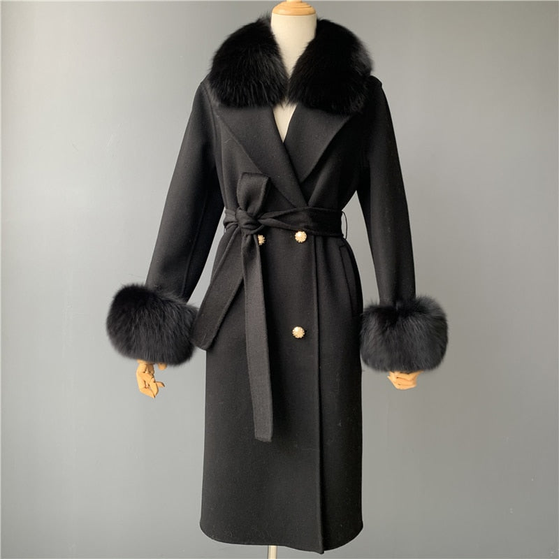 Kylah Cashmere Wool Coat