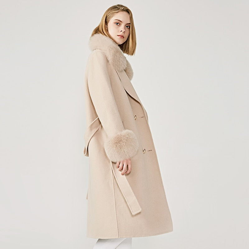 Kylah Cashmere Wool Coat