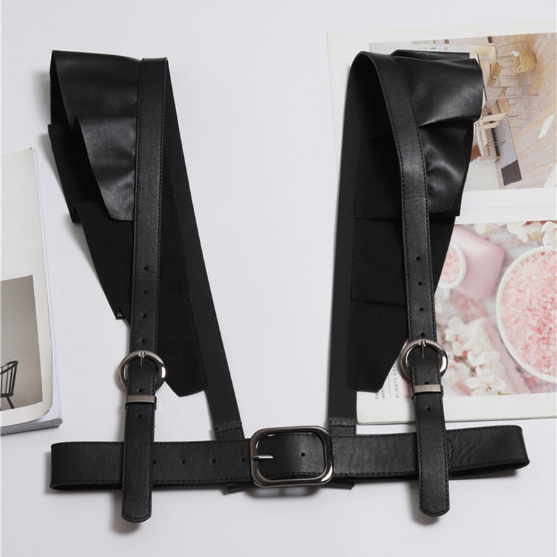 PU Leather Vest Belt