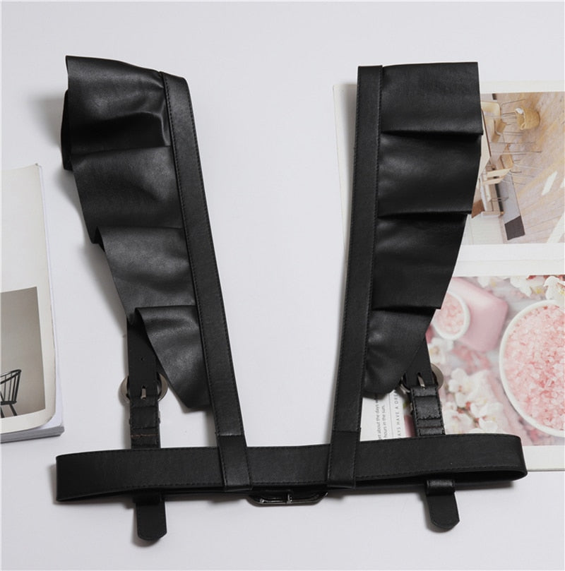 PU Leather Vest Belt