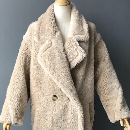 Real Wool Teddy Coat