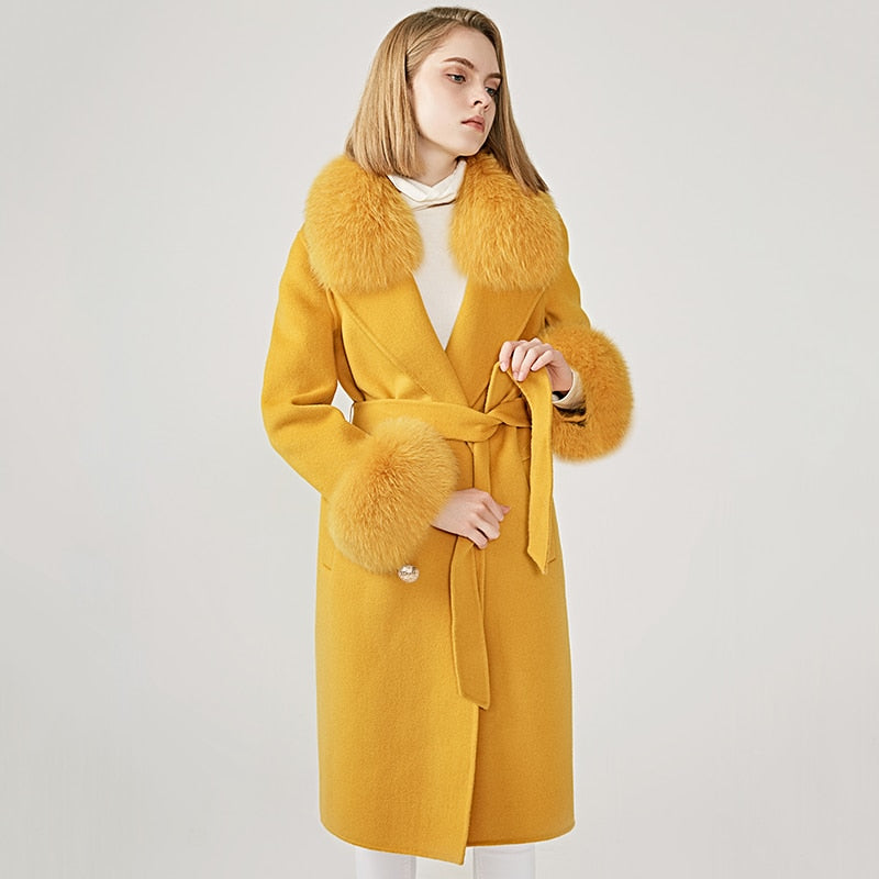 Kylah Cashmere Wool Coat