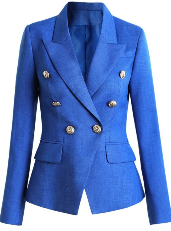 Blue Slim Fit Blazer | Women's Clothing online | Zalia Atelier