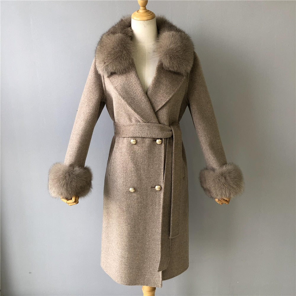 Kylah Cashmere Wool Coat