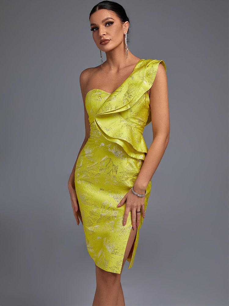 Jacquard Cocktail Dress