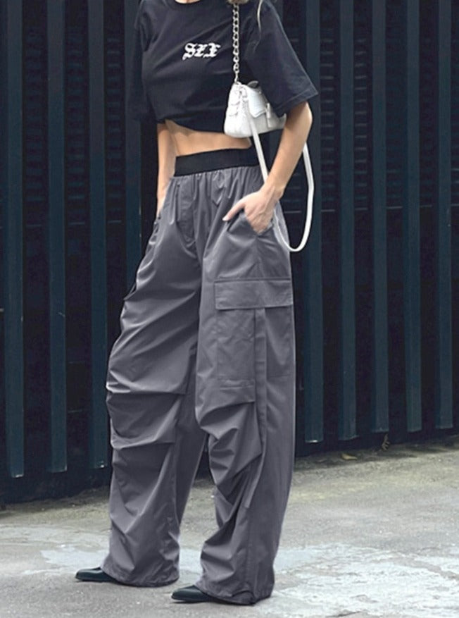 Grey Cargo Pants | Women's Street Wear Fashion | Zalia Atelier