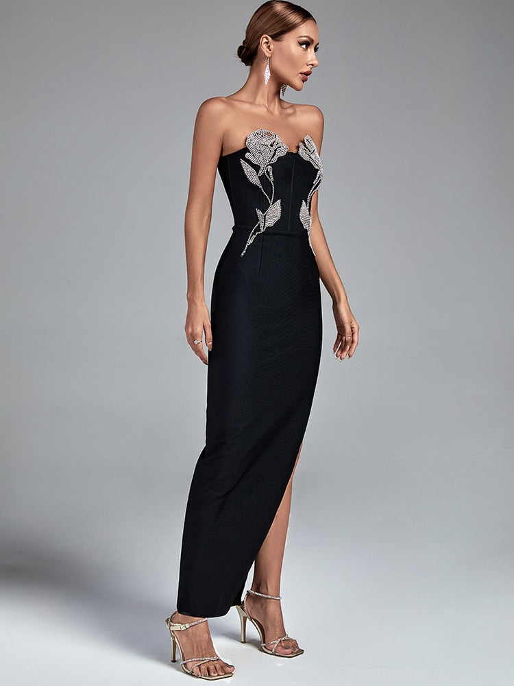 Chic strapless party dress