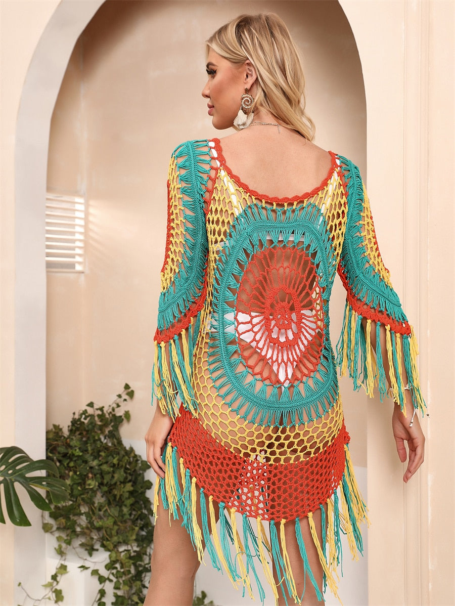 Boho Style Crochet Dress