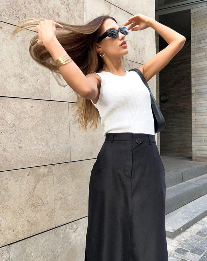 Long Skirt | Minimalist Style Fashion – Zalia Atelier