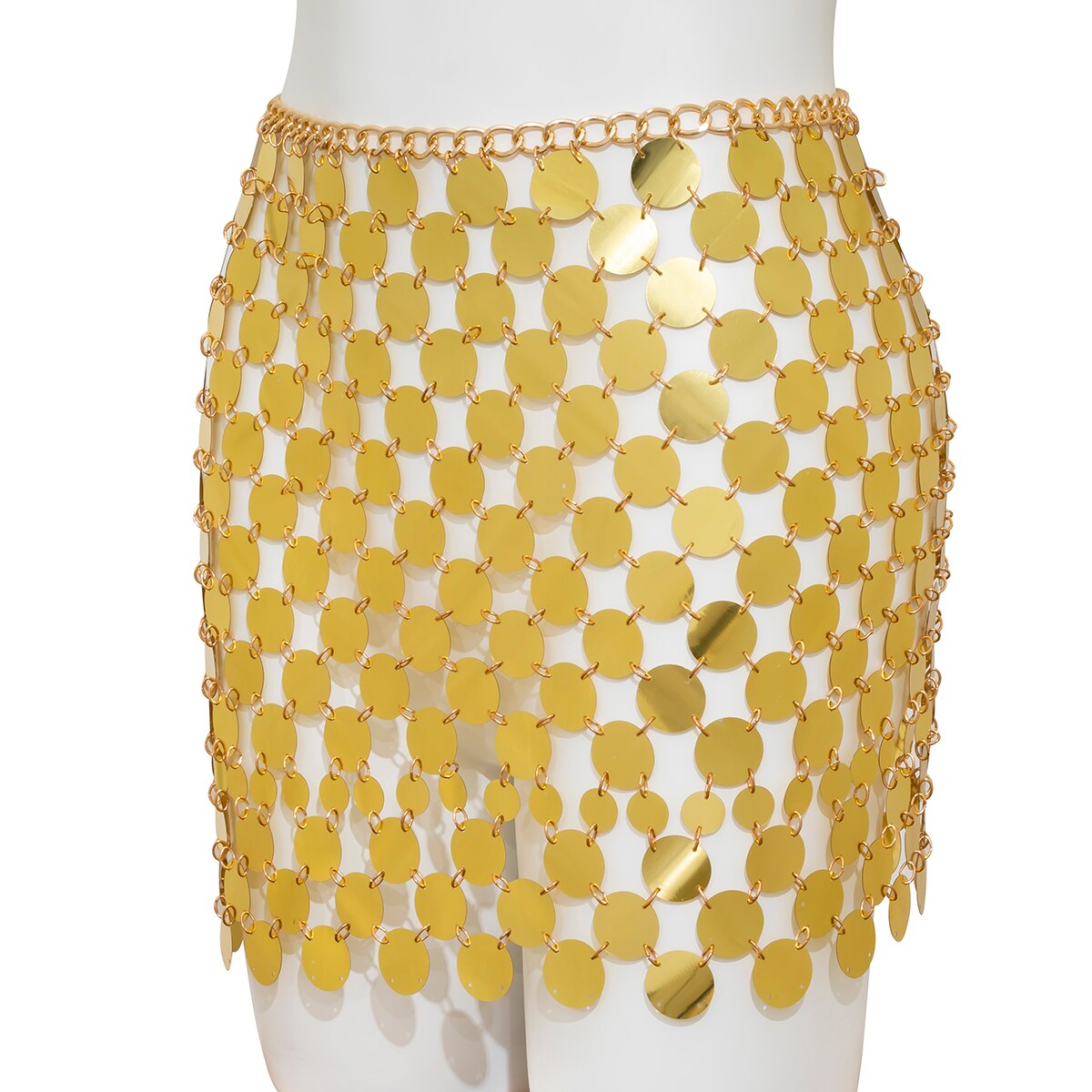 Metallic Mini Skirt