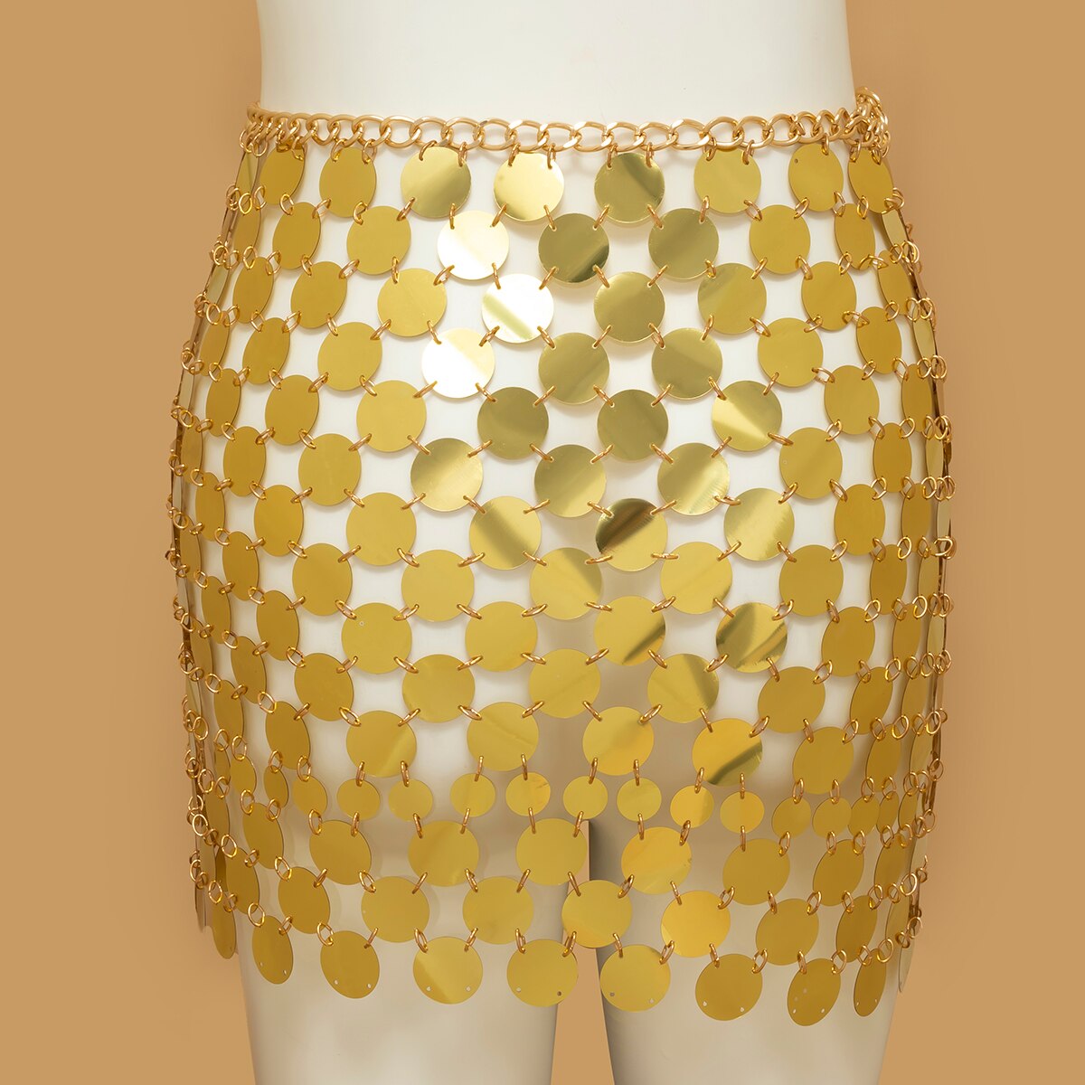 Metallic Mini Skirt