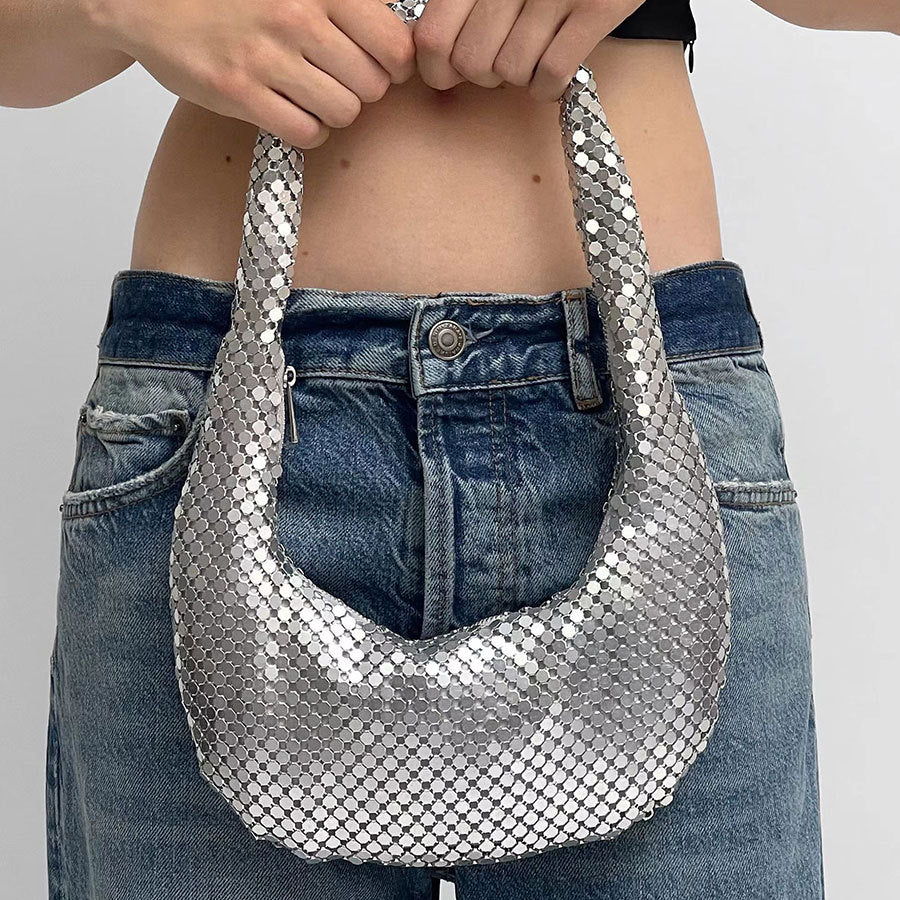 Metallic Hobo Bag