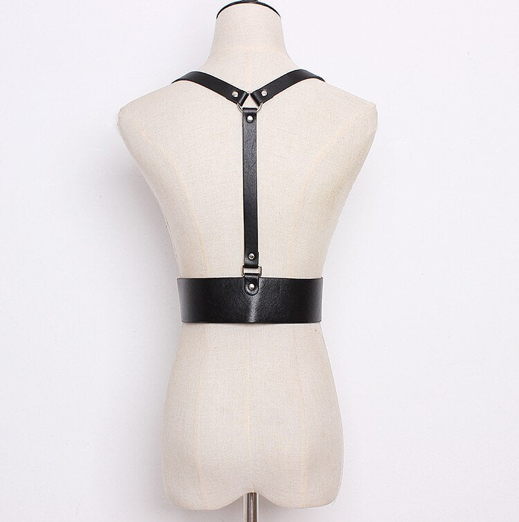 PU Leather Suspender Belt