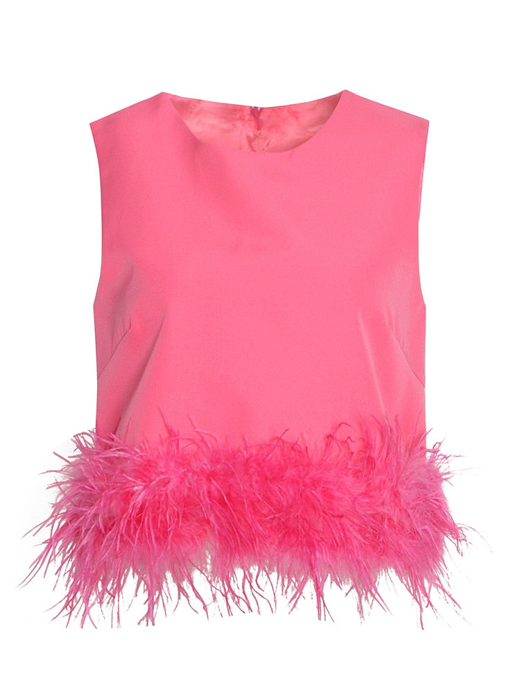 Kimberly Top, Feather Top