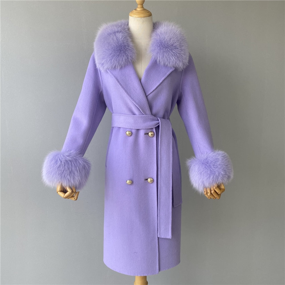 Kylah Cashmere Wool Coat