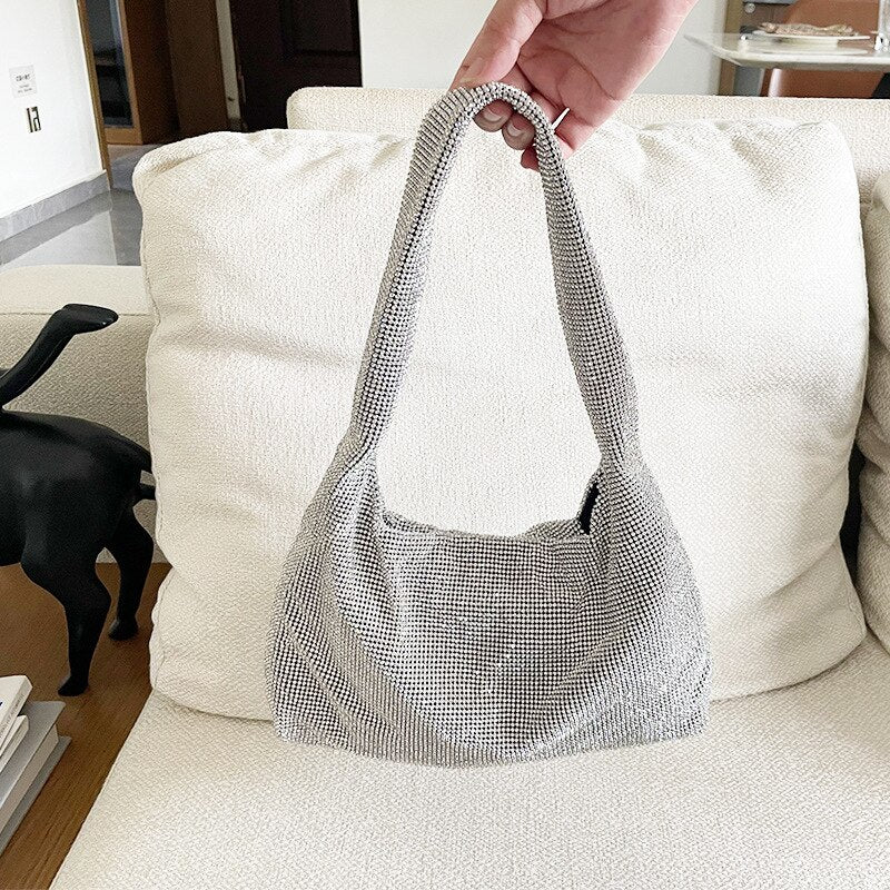 Metallic Hobo Handbag