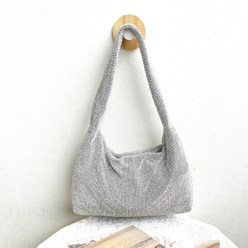 Silver Hobo Bag