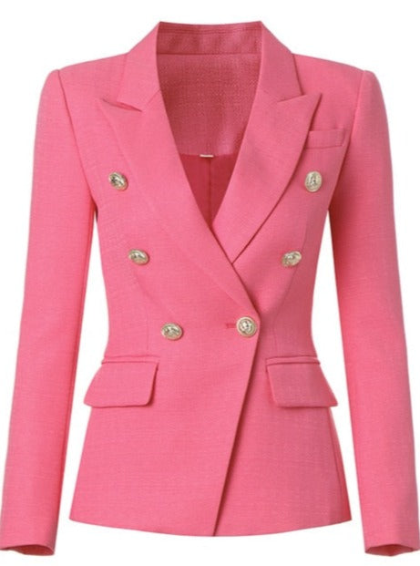 Fresh Pink Slim Fit Blazer