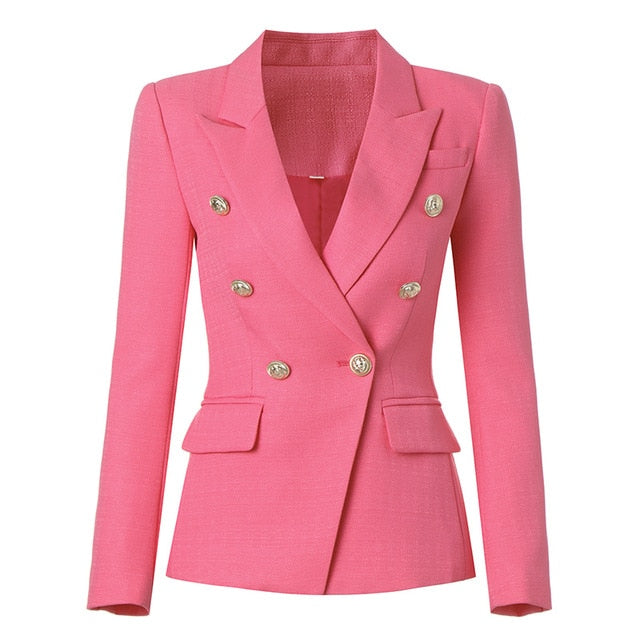 Fresh Pink Slim Fit Blazer