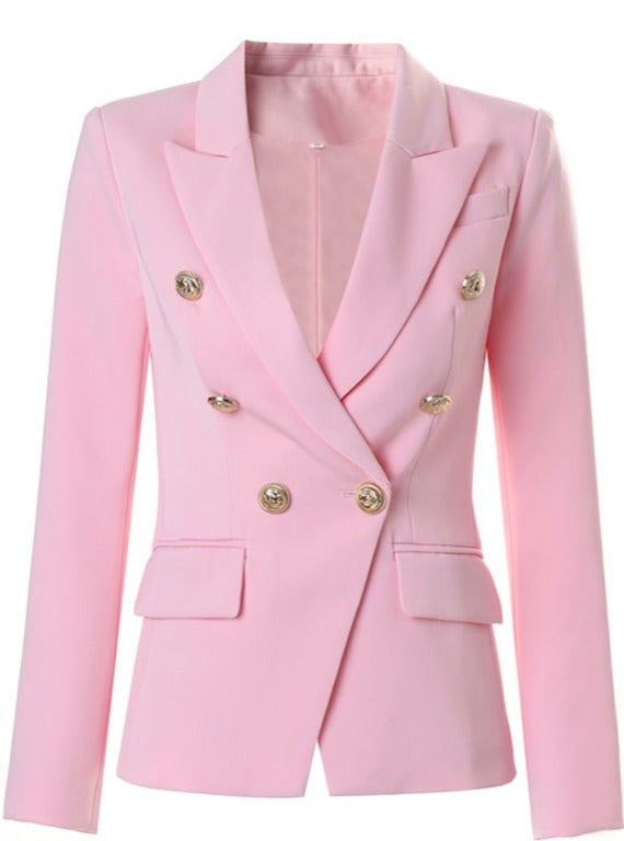 Slim Fit Pink Blazer