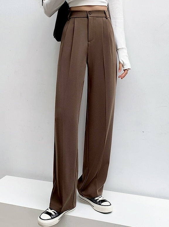 Buy Zalia High Waist Pants With Pleats Online