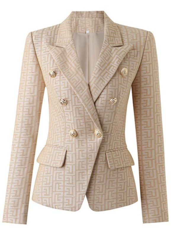 Designer Inspired Pattern Blazer